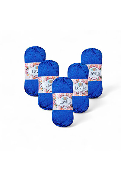 LaVita Yarn Fir de tricotat manual Rose 100% acrilic 500gr 5 BUCĂȚI (5212 SAKS)