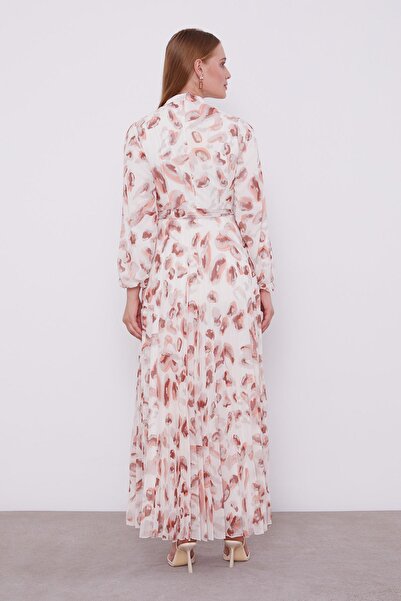 Levidor Φόρεμα με λεπτομέρεια με βολάν από σολομό