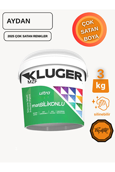 MZF KLUGER ULTRA MAT SİLİKONLU İÇ CEPHE BOYASI - SİLİNEBİLİR BOYA 3KG