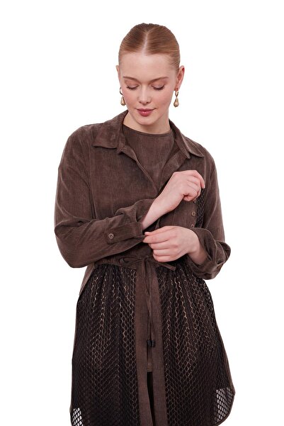 Levidor Coffee Net Detailed Three-Piece Set