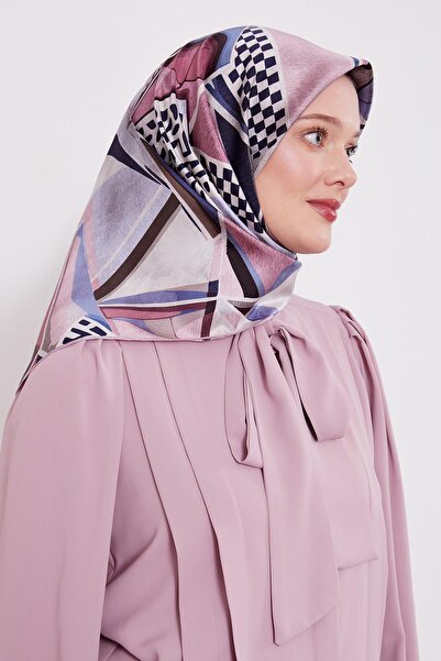 Levidor وشاح حريري بنمط الورود والداما