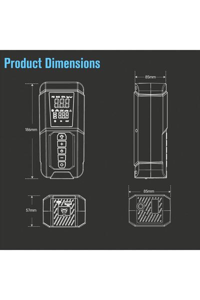 Generic Car Jump Starter with tire inflator Air Pump Emergency Power Supply Mobile Power Supply