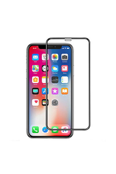Optim Solution Φιλμ iPhone XR, Επαγγελματικό γυαλί πλήρους κάλυψης που καλύπτει ολόκληρη την οθόνη, πλήρης πρόσφυση, 9H, Μαύρο