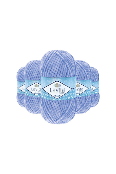 LaVita Yarn Βελούδινο νήμα πλεξούδας χειροποίητης πλέξης 100% πολυεστέρας 500...