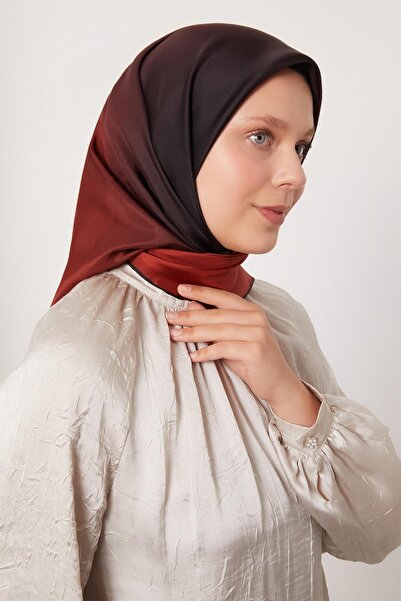 Levidor Black-Red Transitional Twill Silk Scarf