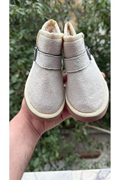 ÖZDE shoes Kışlık içi kürklü ultra rahat cırtlı tokalı çocuk botu