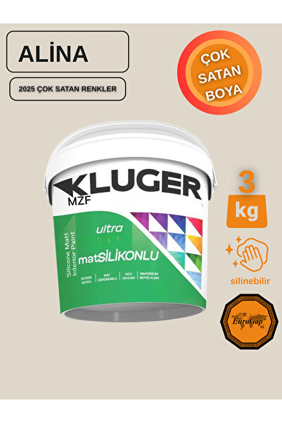 MZF KLUGER ULTRA MAT SİLİKONLU İÇ CEPHE BOYASI - SİLİNEBİLİR BOYA 3KG