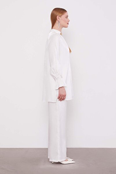 Levidor Λεπτομερές διπλό σετ από λευκή πέτρα