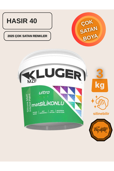 MZF KLUGER ULTRA MAT SİLİKONLU İÇ CEPHE BOYASI - SİLİNEBİLİR BOYA 3KG