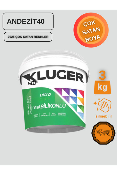 MZF KLUGER ULTRA MAT SİLİKONLU İÇ CEPHE BOYASI - SİLİNEBİLİR BOYA 3KG