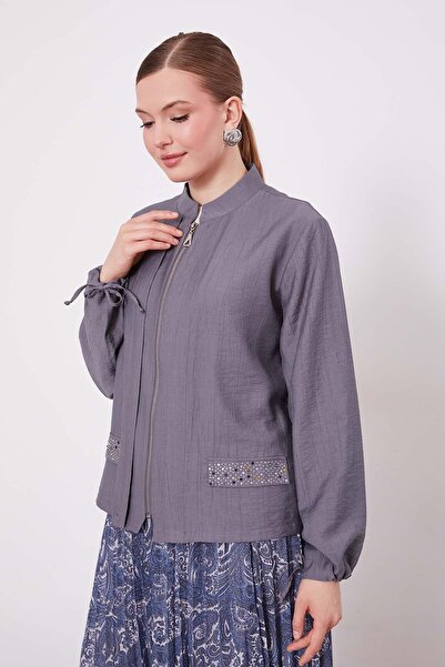 Levidor Anthracite Ethnic Pattern Skirt Set