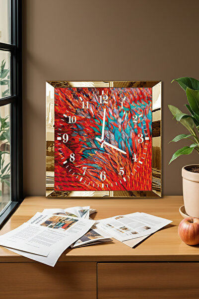 Zevahir Mobilya Dekorasyon Ceas de perete decorativ din MDF cu tematică ondul...