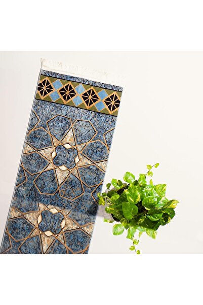 Segadty Marble Design Prayer Rug – Soft Elegant Non-Slip Islamic Mat for Men & Women 110x70 cm