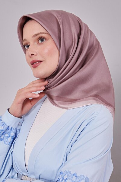 Levidor Powder Edge Bordered Twill Silk Scarf