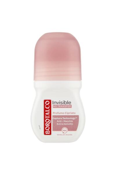 Borotalco Deodorant Roll On Invisible Profumo Cipriato, 50 ml
