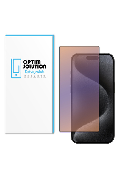 Optim Solution Folie Top Anti-BlueRay pentru Apple iPhone 15 Pro Max, Sticla ...