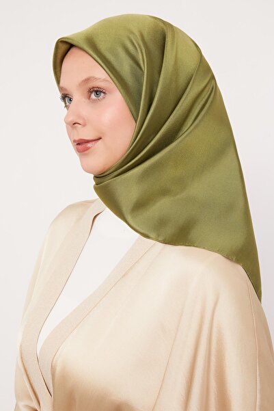 Levidor Red Green Double-Sided Twill Silk Scarf