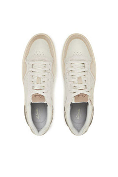 CLARKS Ανδρικά Αθλητικά Παπούτσια μπεζ CLARKS-26181290 435 Υπόλευκο Σουέτ