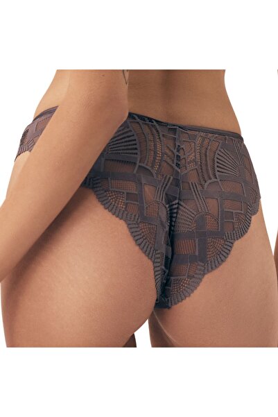 ESOTIQ Chiloți de damă cu dantelă geometrică și pandantiv, talie joasă în V | Introducere