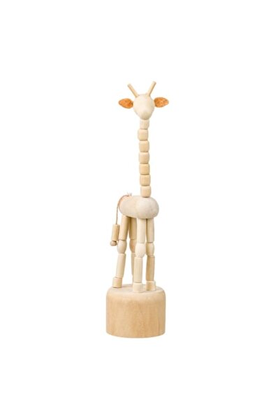 OEM Model educativ de girafă din lemn 18 cm
