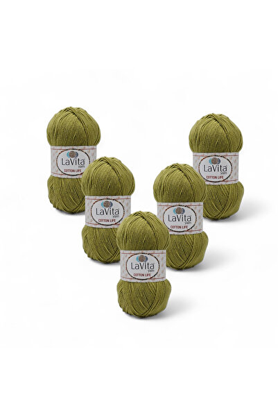 LaVita Yarn Cotton Life pređa za ručno pletenje 50% P Pamuk 50% A Akril 500gr...