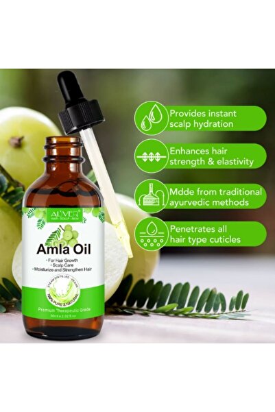 OEM 100% Pure Amla Carrier Oil for Hair and Scalp Care 60 ml ALIVER