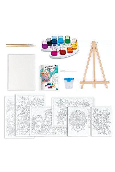 OEM Painting Set, AS - Painting Workshop, Multicolor, Includes Easel and Accessories