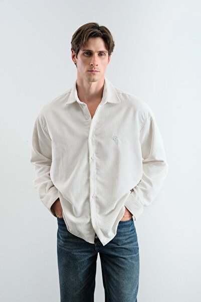 GIESTO ΠΑΝΤΡΕΜΕΝΟ ΛΕΥΚΟ ΠΟΥΚΑΜΙΣΟ ΜΕ ΒΕΛΟΥΔΟ