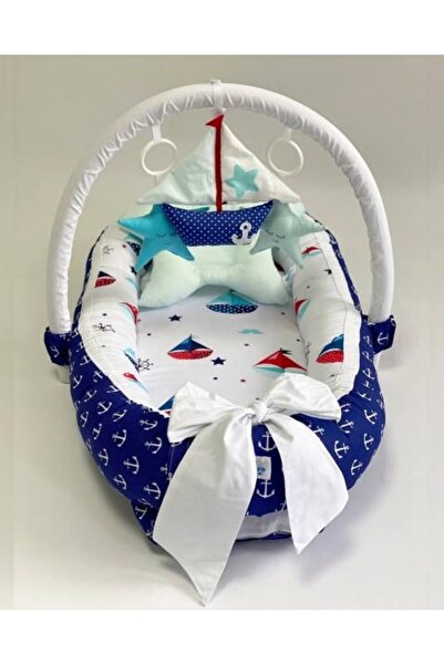 DacEnergy Babynest DacEnergy , umplut cu bilute din microfibra, bumbac, design unic, arcada cu jucarii, ...