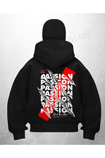 Bravebell سترة كارديجان سوداء مطبوعة بطبعة الساموراي من Passion