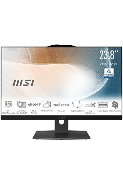 MSI Modern AM242P 1M-1815XTR Core 5 120U 8GB 500GB SSD 23.8 FHD FreeDOS