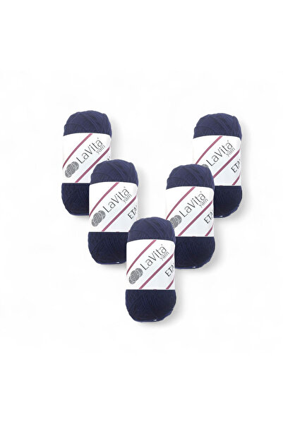 LaVita Yarn Fir pentru tricotat manual Etamin 100% acrilic 150gr 5 bucăți (98...