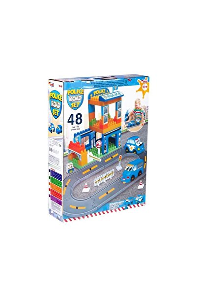 DEDE Building Set, Dede, Plastic, 48 Pieces, Police Station, Police Car, 18+ Months, Multicolor