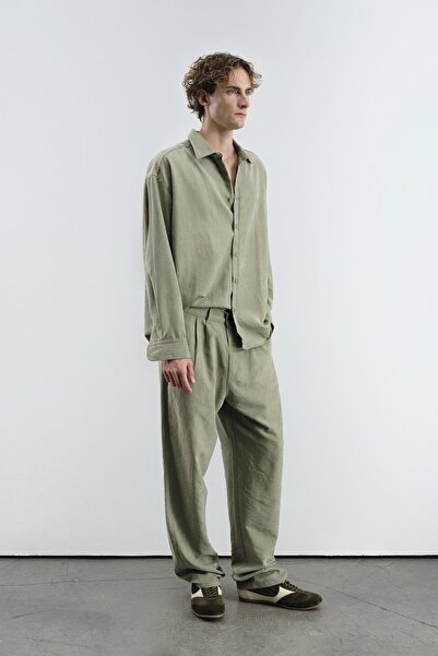 GIESTO Effective Modal Khaki Shirt