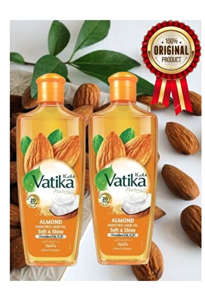 Vatika زيت شعر اللوز لنعومة ولمعان 200 مل