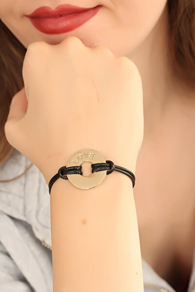 Lisinya Love (in Love) Black Leather String Unisex Mood Bracelet - Tygoo