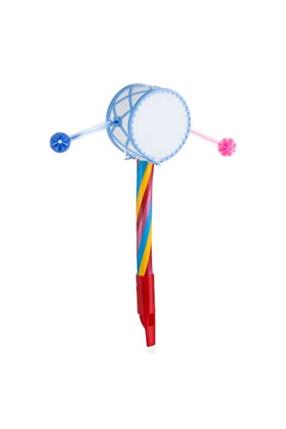 OEM Flaut de jucărie cu tobă în 5 culori diferite Ø8.5x33.5cm