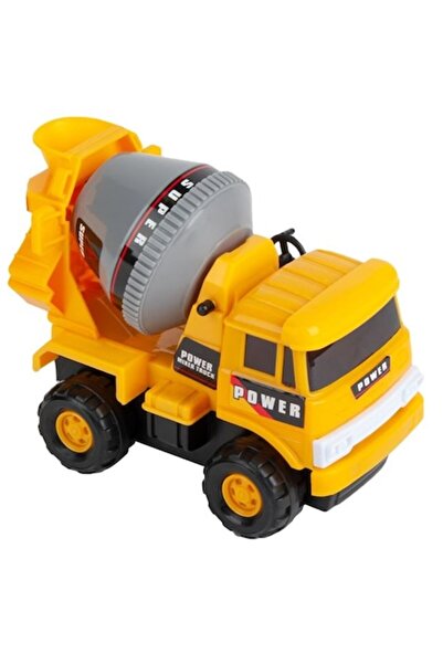 SHOPIENS Toy Cement Mixer for Kids, Yellow, 21 x 11 x 18 cm