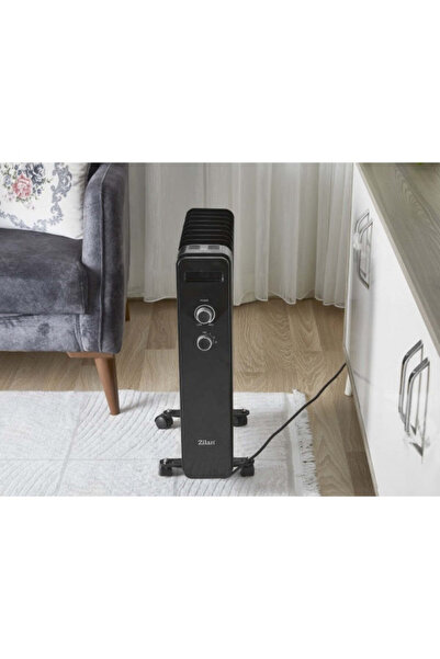 Zilan Electric Heater - 2000W, 9 Elements, Adjustable Thermostat, Overheating Protection, ZLN 8443