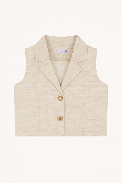 tinytrends Girl's Linen Vest and Pants 2-Piece Set with Shirt Gift