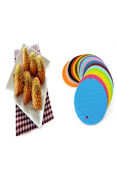 Evvano Formă de tamponare cu trivet colorat