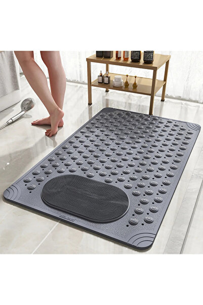 ALBBEK 2 bucăți covoraș de baie cu ventuză pentru masaj și covoraș antiderapa...