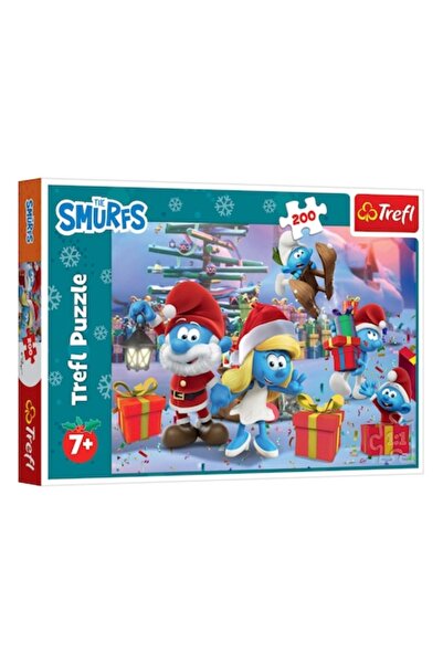 OEM Smurfs Christmas Puzzle with Gifts (200 pieces) - Trefl