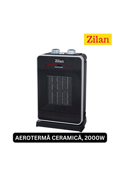Zilan Ceramic Fan Heater - 2000W, 2 Speeds, Adjustable Thermostat, Oscillation, ZLN 3215