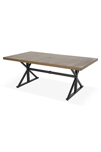 Maison Mex Table garden/terrace CHASEWOOD L.187 l.101 H.71 mix grey/brown