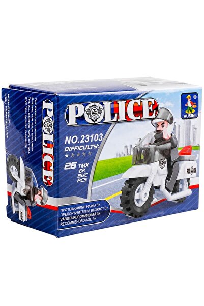 OEM Police Motorcycle Building Blocks (26 pieces)