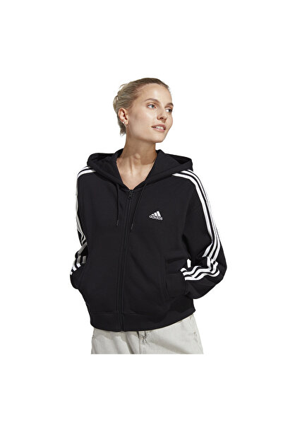 adidas Γυναικεία Απαραίτητα: Ζακέτα French Terry με 3 Ρίγες, FZ S HD, Μέγεθος XS