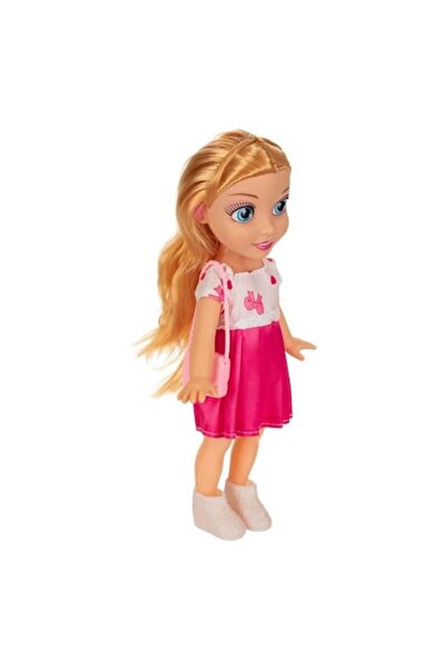 OEM Papusa Manechin Blonda Rochie Fucsia cu Geanta 28cm