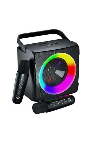 Smartberry S25 Home KTV Outdoor Portable Bluetooth Speaker with Dual Wireless Microphones