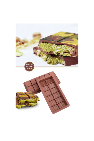 artizanmutfak قالب شوكولاتة دبي من السيليكون